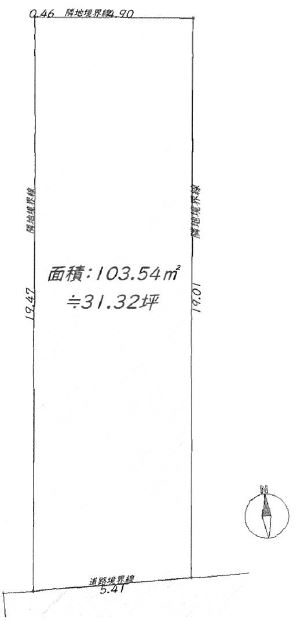 建築条件無し★大阪市東住吉区湯里4丁目